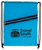 Good Value™ Neon Multi-Zippered Drawstring Backpack - Neon blue